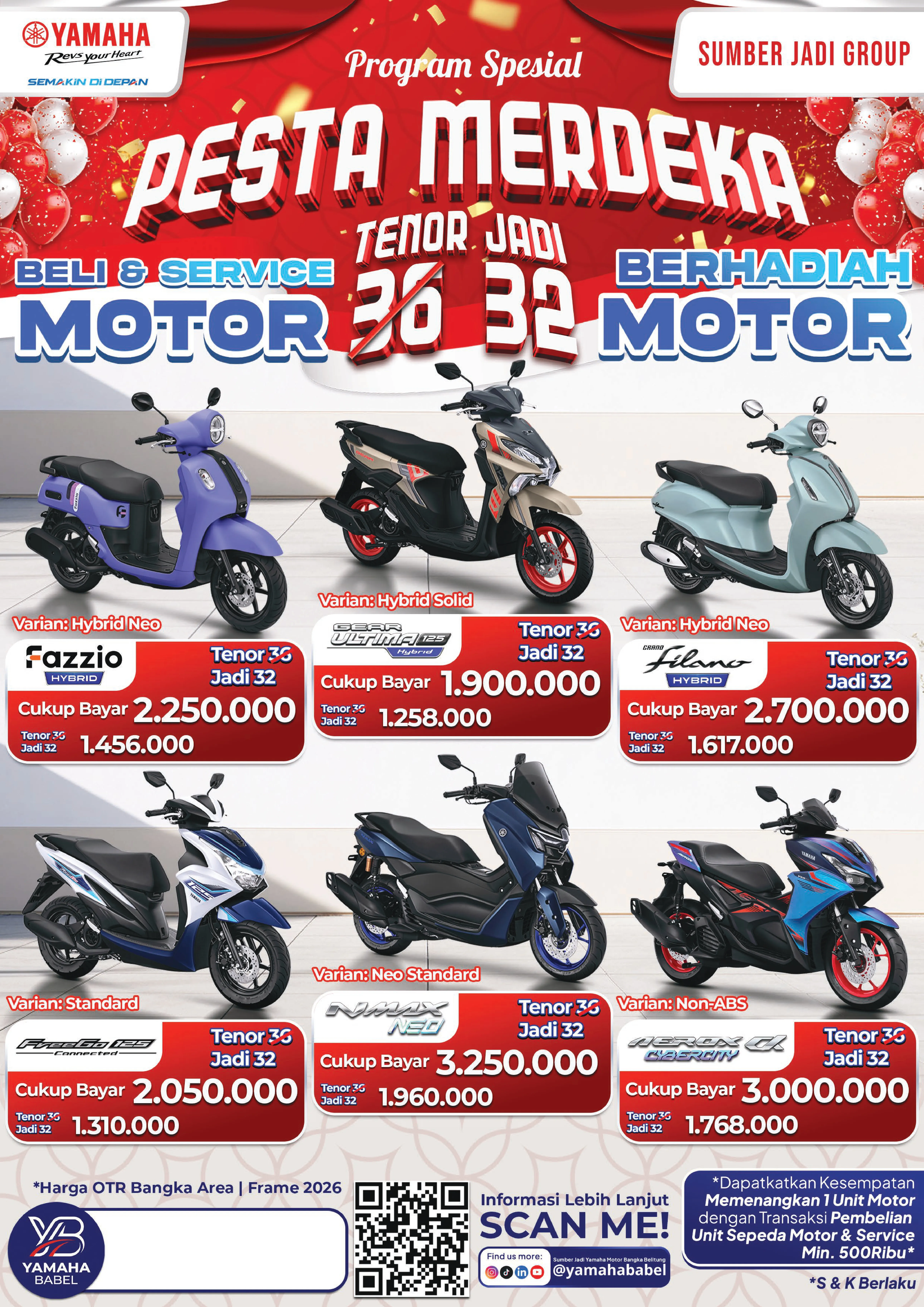 Promo Pricelist Bulan Agustus Special Kemerdekaan