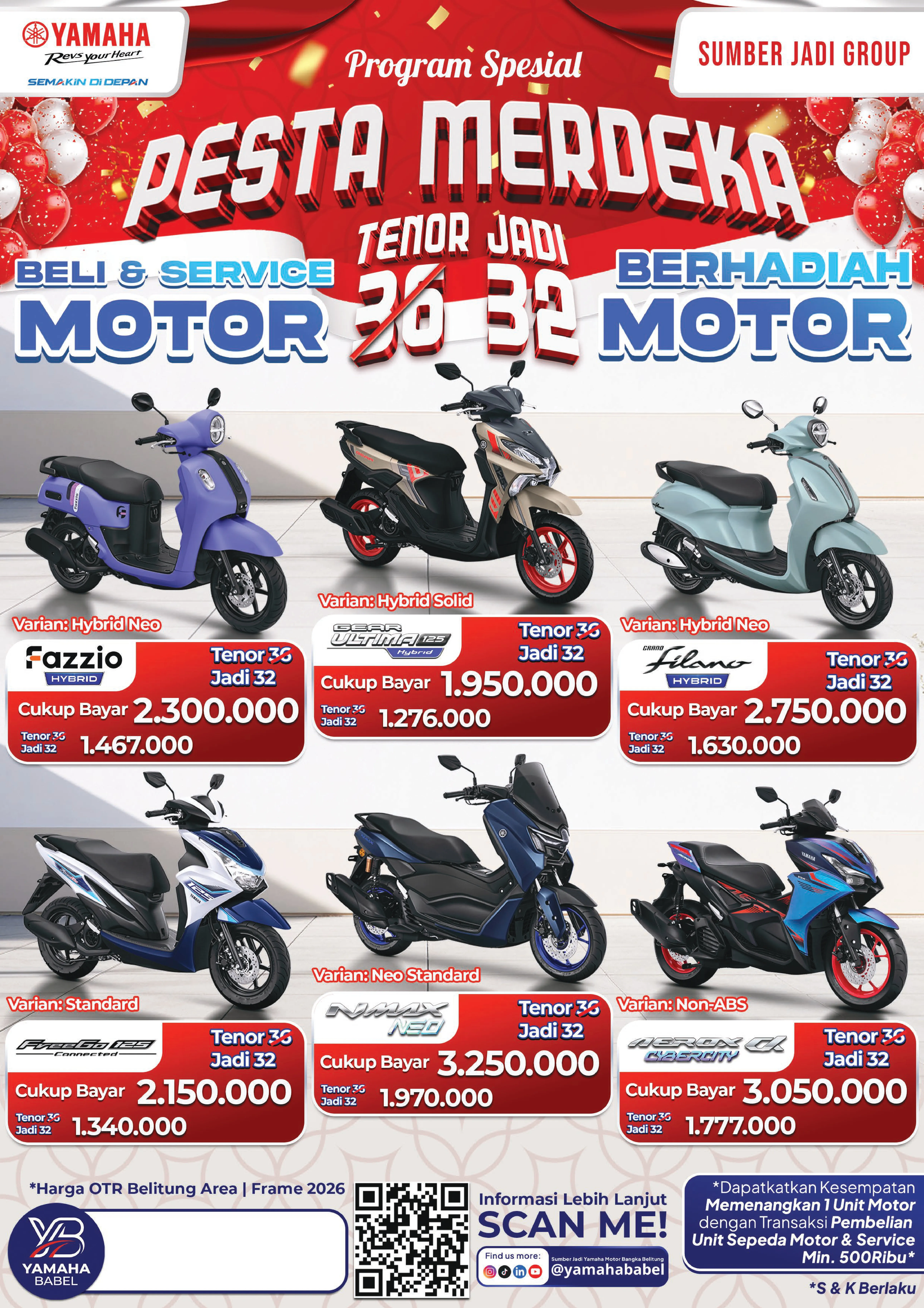 Promo Pricelist Bulan Agustus Special Kemerdekaan